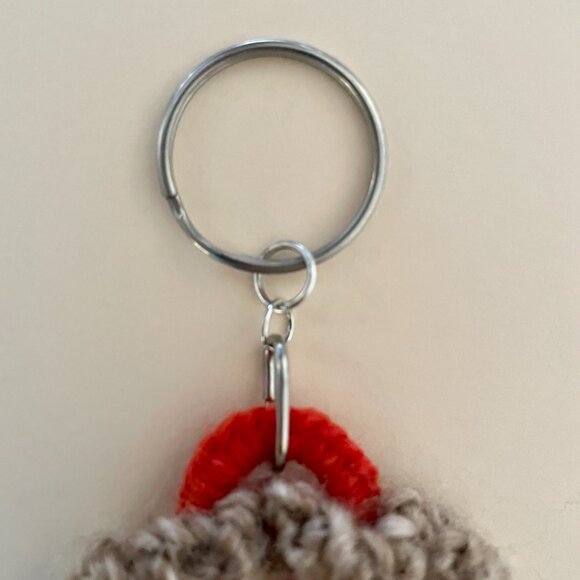 Lightweight Keychain Charm, Crochet Handmade Backpack Charm - Picture 6 of 7